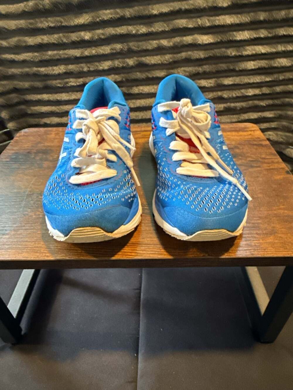 ASICS Women's GEL-Cumulus 21 Retro Tokyo Electric Blue/White - Picture 2 of 7